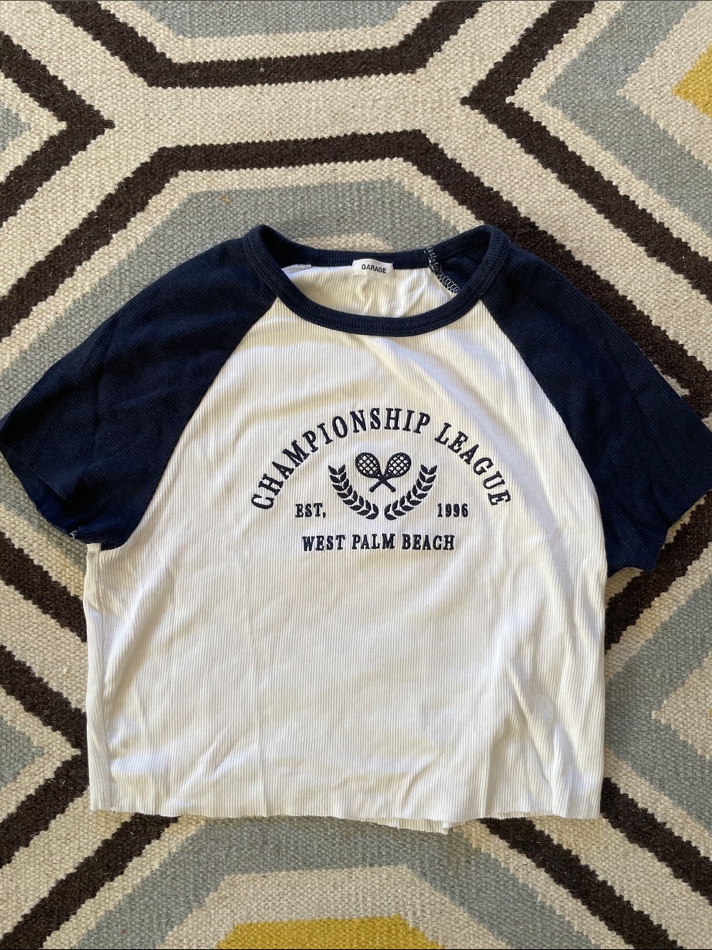 Garage Navy & White 'Championship League' Raglan Tee